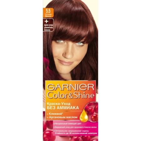 GARNIER Краска для волос COLOR&SHINE 5.5 Сочная Вишня