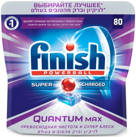 Таблетки для посудомоечной машины Finish "Quantum Max" 80шт 3040525