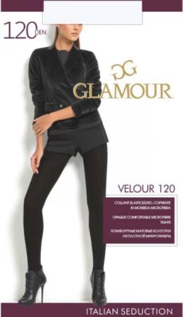 Колготки GLAMOUR "Velour" 2 120 den черный