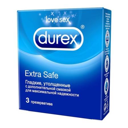 DUREX Презервативы №3 Extra Safe утолщенные