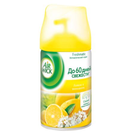 Освежитель воздуха Air Wick Freshmatic - Лимон и женьшень 250 мл