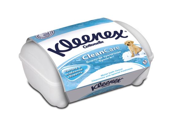 Влажная туалетная бумага Kleenex CleanCare 42 шт влажная гипоаллергенные 9440090