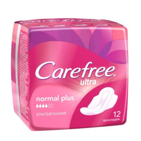 Прокладки впитывающие Carefree "Ultra Normal Plus" 12 шт 87692