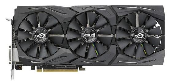 

Видеокарта 11264Mb ASUS GeForce GTX1080 TI PCI-E 352bit GDDR5X DVI HDMI DP HDCP ROG-STRIX-GTX1080TI-11G-GAMING Retail