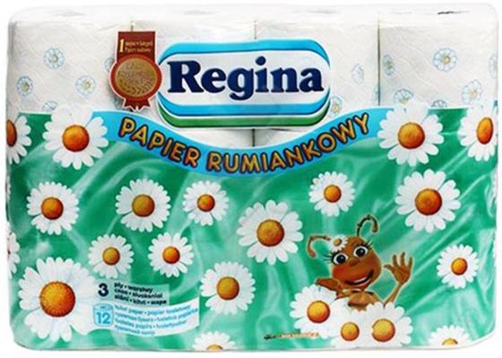 Бумага туалетная Regina Ромашка 12 шт 3-ех слойная ароматизированная