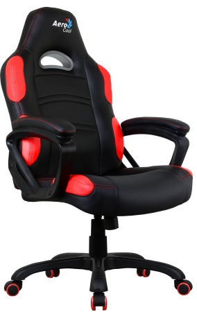 Кресло компьютерное игровое Aerocool AC80C AIR-BR черно-красный с перфорацией