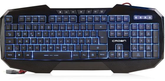 Клавиатура проводная Crown CMKG-401 USB черный
