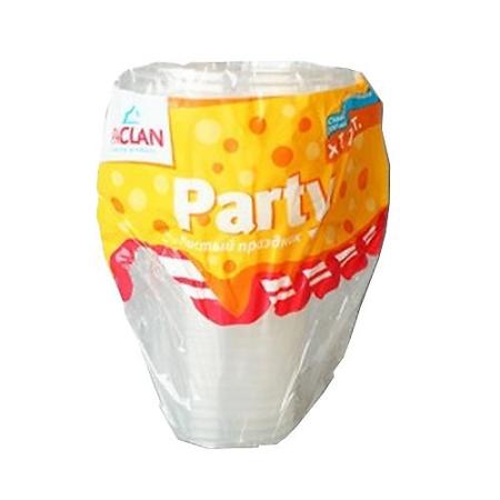 PACLAN Party Стакан пластиковый прозрачный 200мл 12шт