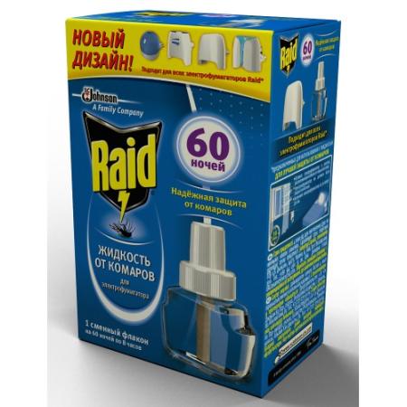 RAID Жидкость для фумигатора 60 ночей