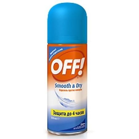 OFF! аэрозоль от комаров Smooth&Dry 100мл