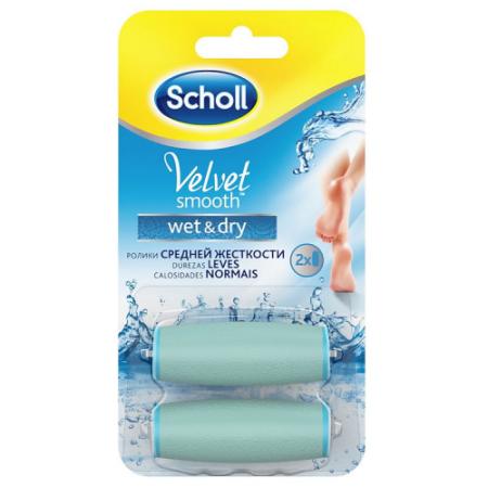 Scholl Wet&Dry Сменные ролики средней жесткости 2шт