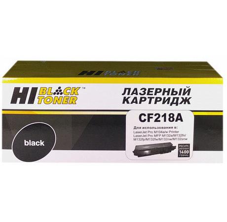 Фото - Картридж Hi-Black CF218A для HP LaserJet Pro M104/MFP M132 черный 1400стр hp cf219a 19a для hp laserjet pro m104 mfp m132 черный