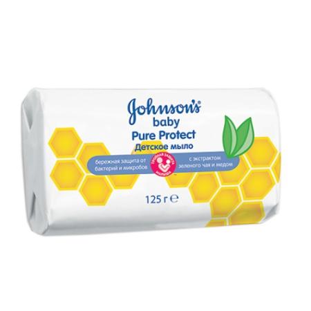 Johnsons baby Pure Protect Детское мыло антибактериальное 100 г