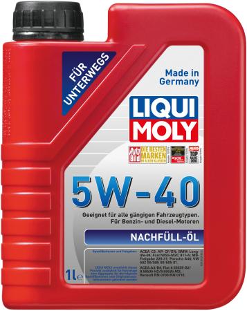 НС-синтетическое моторное масло LiquiMoly Nachfull Oil 5W40 1 л 8027
