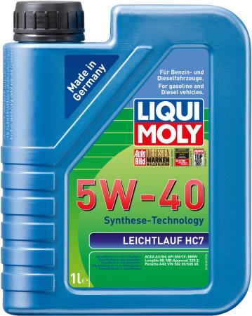 НС-синтетическое моторное масло LiquiMoly Leichtlauf HC 7 5W40 1 л 1346