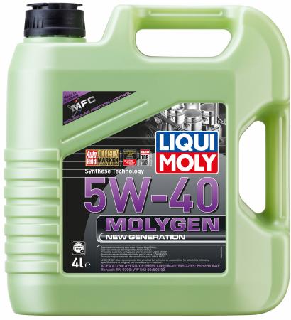 НС-синтетическое моторное масло LiquiMoly Molygen New Generation 5W40 4 л 9054