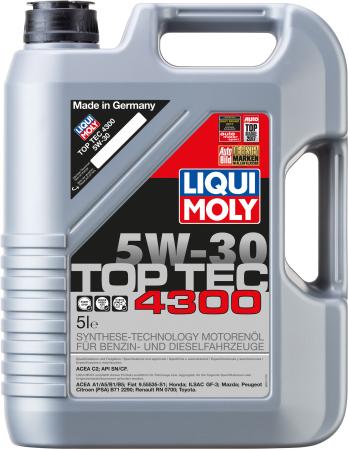 НС-синтетическое моторное масло LiquiMoly Top Tec 4300 5W30 5 л 8031