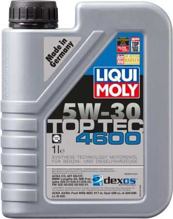 НС-синтетическое моторное масло LiquiMoly Top Tec 4600 5W30 1 л 8032