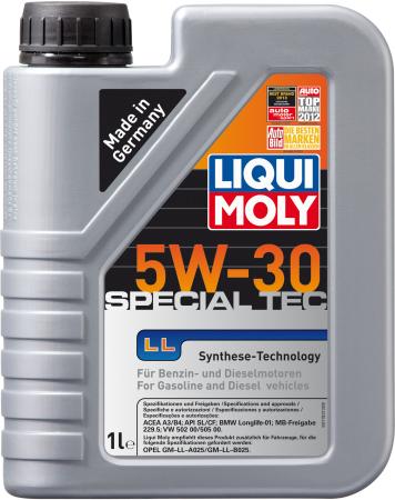 НС-синтетическое моторное масло LiquiMoly Special Tec LL 5W30 1 л 8054