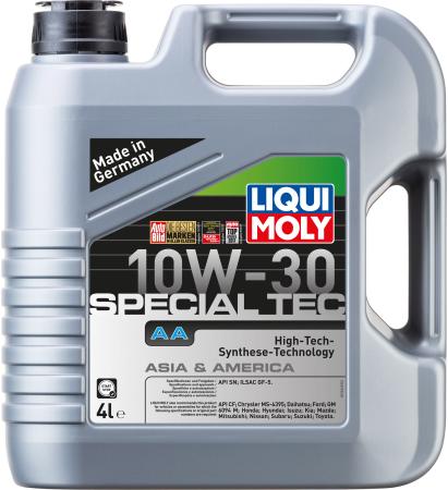 НС-синтетическое моторное масло LiquiMoly Special Tec AA 10W30 4 л 7524
