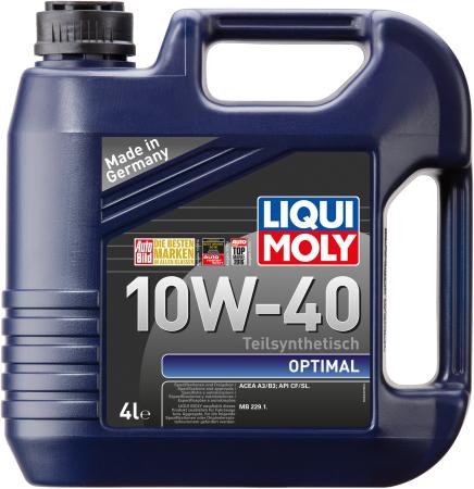 

Полусинтетическое моторное масло LiquiMoly Optimal 10W40 4 л 3930M