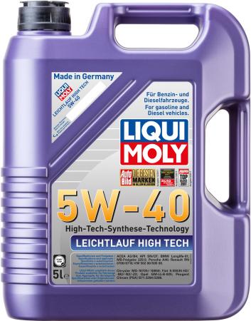 

НС-синтетическое моторное масло LiquiMoly Leichtlauf High Tech 5W40 5 л 3864