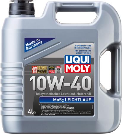 Полусинтетическое моторное масло LiquiMoly MoS2 Leichtlauf 10W40 4 л 1917