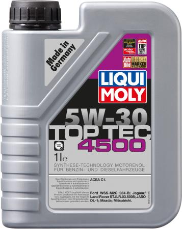НС-синтетическое моторное масло LiquiMoly Top Tec 4500 5W30 1 л 2317
