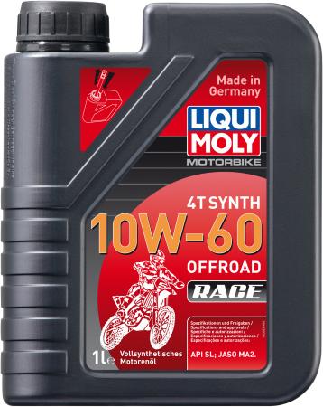 Cинтетическое моторное масло LiquiMoly Motorbike 4T Synth Offroad Race 10W60 1 л 3053