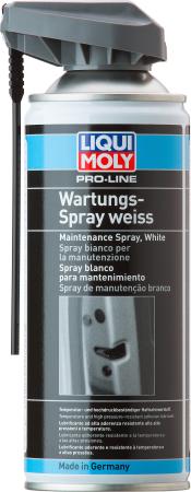 Грязеотталкивающая белая смазка LiquiMoly Pro-Line Wartungs-Spray weiss 7387