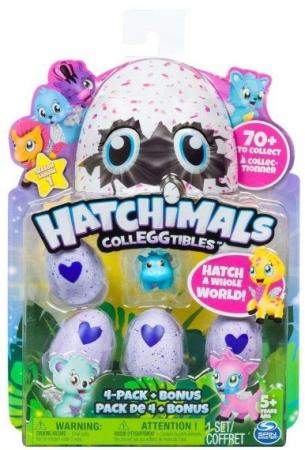 Игрушка Hatchimals коллекционная фигурка 4 штуки+бонус, в асс-те