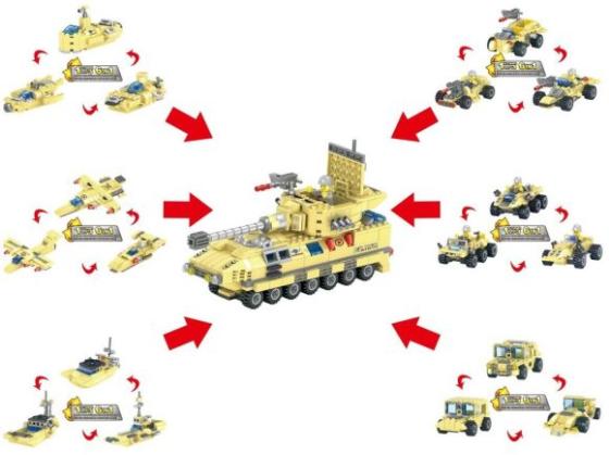 

Конструктор Город игр Военные маневры 83 элемента GI-6507