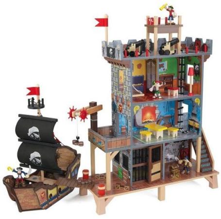 Игровой набор Пиратский форт (крепость, корабль, пираты, аксессуары)