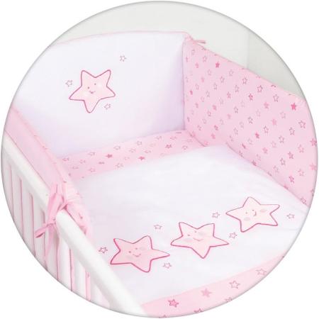 

Постельное бельё 3 предмета Ceba Baby (вышивка/stars pink)