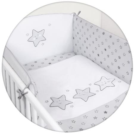 

Постельное бельё 3 предмета Ceba Baby (вышивка/stars grey)