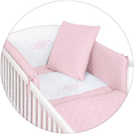 

Постельный сет 5 предметов Ceba Baby Caro (pink)