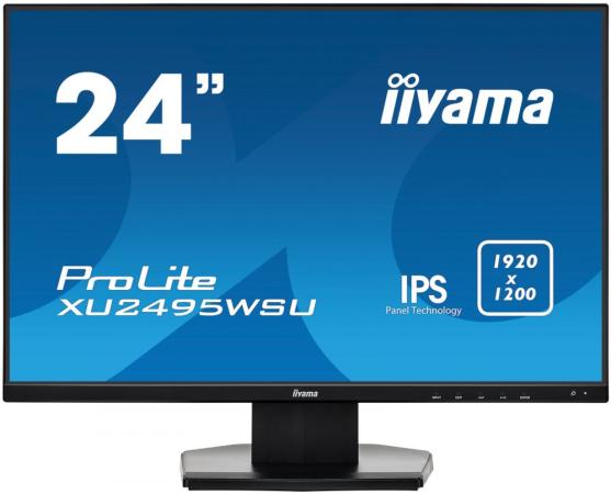 

Монитор 24" iiYama XU2495WSU-B1 черный IPS 1920x1200 300 cd/m^2 5 ms VGA HDMI DisplayPort USB Аудио