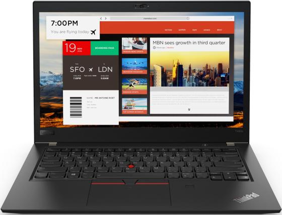 

Ноутбук Lenovo ThinkPad T480s 14" 1920x1080 Intel Core i5-8250U 256 Gb 8Gb 4G LTE Intel UHD Graphics 620 черный Windows 10 Professional 20L7001SRT