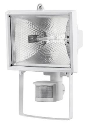 Прожектор UNIEL UPH-500W-WH-sensor 500 Ватт, с датчиком движения, галогенный, белый