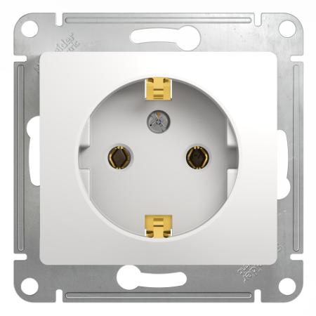 

Механизм розетки SCHNEIDER ELECTRIC GSL000143 Glossa 1-м с заземл. бел.