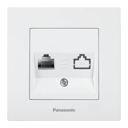 Розетка Panasonic WKTT0404-2WH-RES 1 А белый