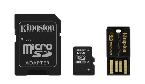 

Карта памяти Micro SDHC 32GB Class 4 Kingston MBLY4G2/32GB + адаптер SD