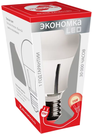 

Лампа светодиодная ЭКОНОМКА Космос Eco_LED8wA60E2745_d диммир. LED 8Вт А60 Е27 4500К