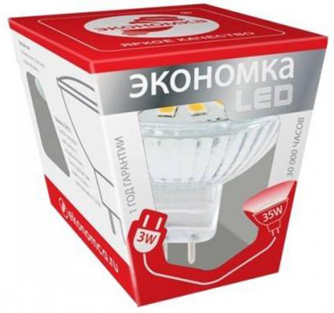 

Лампа светодиодная ЭКОНОМКА Космос Eco_LED3wJCDRC30 LED 3Вт JCDR GU 5.3 230В 3000К Промо