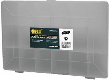 Ящик FIT 65641 для крепежа (органайзер) прозрачный 10 (27,5 х 18,5 х 4,2 см)