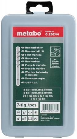 

Набор буров METABO 626244000 7шт. SDS+ classic 5,6,8,6,8,10,12мм