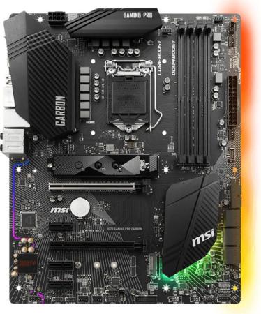 

Материнская плата MSI H370 GAMING PRO CARBON Socket 1151 v2 H370 4xDDR4 2xPCI-E 16x 3xPCI-E 1x 6 ATX Retail