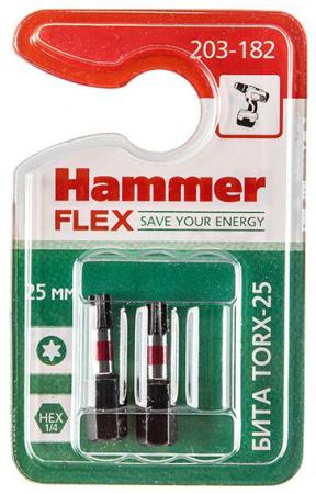 

Бита Hammer Flex 203-182 TORX-25 25мм, 2шт.