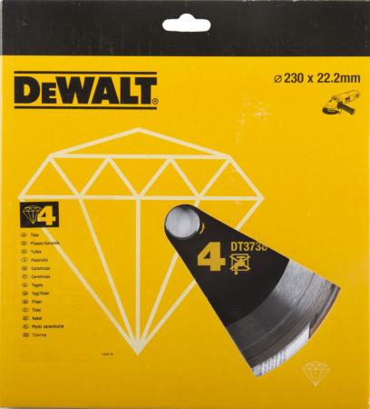 Диск алм. DeWALT DT3738-XJ  со сплошной кромкой по керамике, 230x22.2x2.6мм