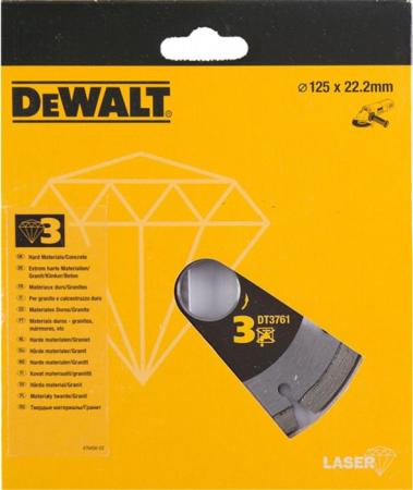 Диск алм. DeWALT DT3761-XJ  сегментный по мрамору и граниту, 125x22.2x2мм